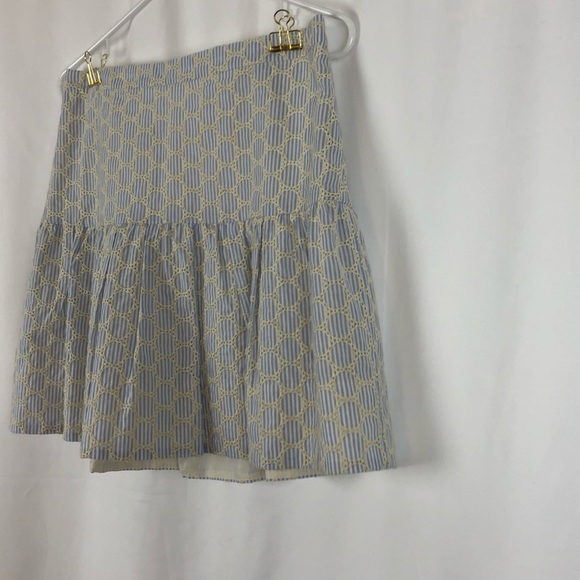 J.Crew striped eyelet lace yolked miniskirt NWT 2 - Picture 11 of 14